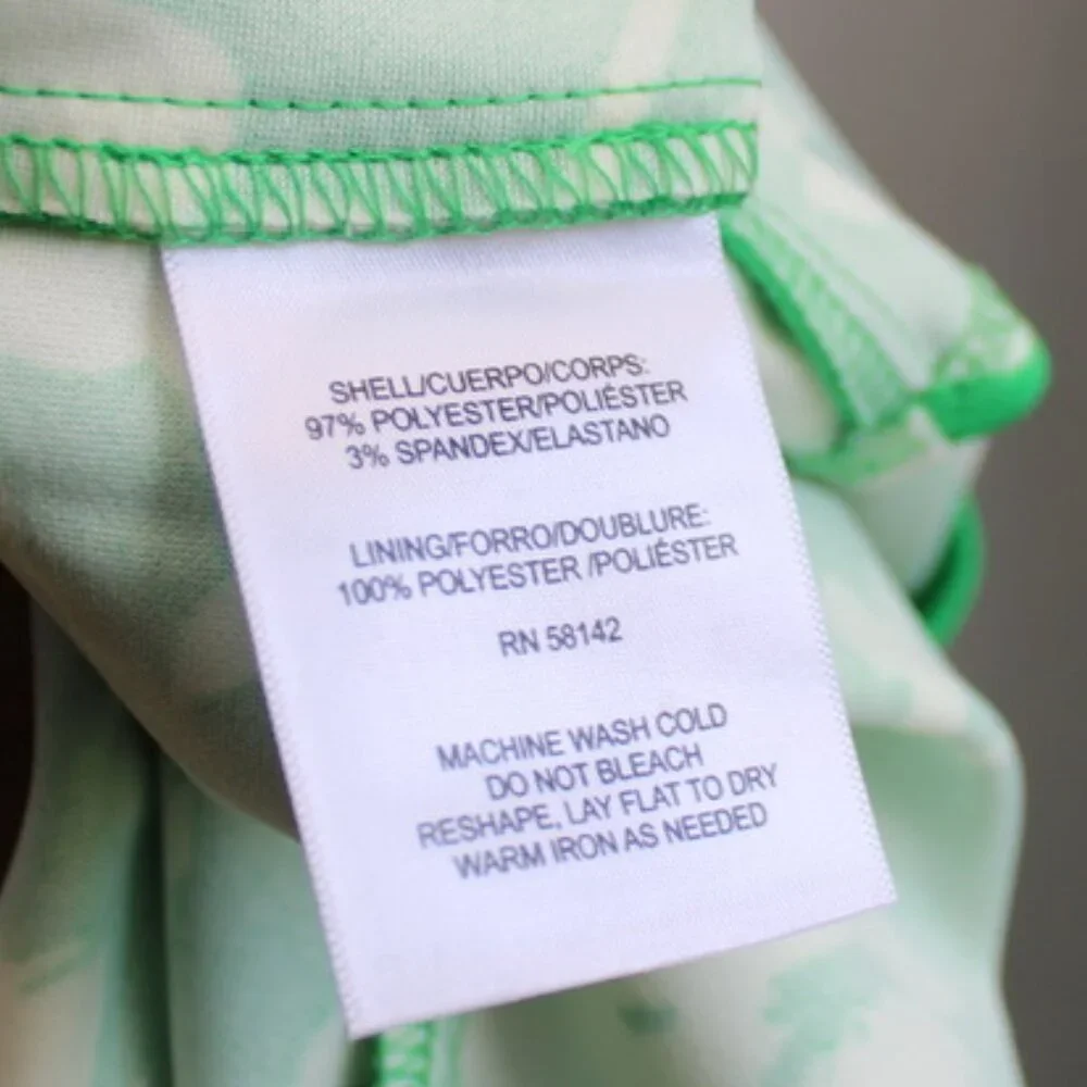 LONDON TIMES Twisted Sheath Floral Short Sleeve Dress Green & White Size 8 NWT - Picture 8 of 8